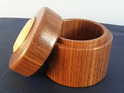 Lidded Box - Afrimosia & Holly