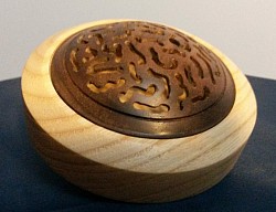 Ash & Walnut Potpourri Pot
