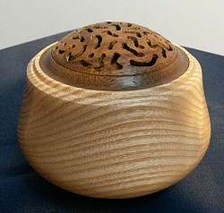 Ash & Walnut Potpourri Pot