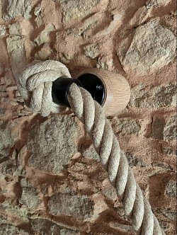 Mounting For Rope Handrail
